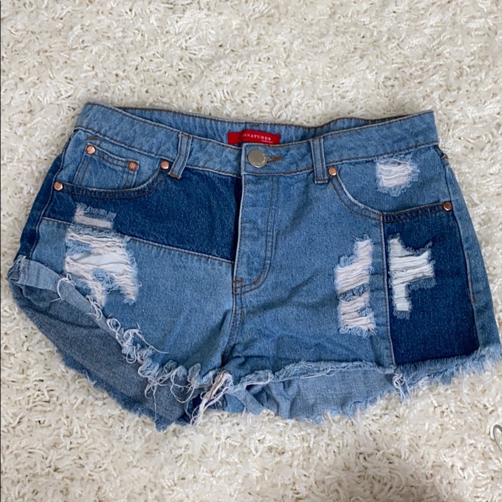 signature8 jean shorts